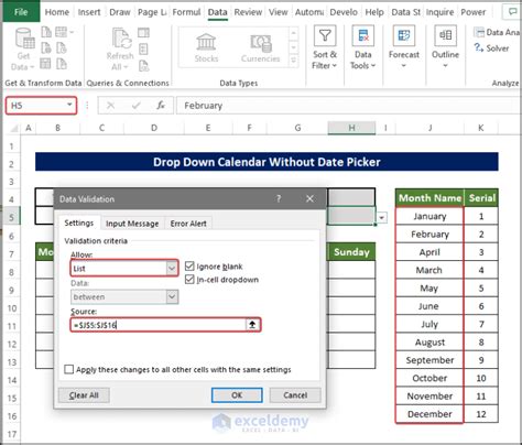 Insert Drop Down Calendar In Excel Without Date Picker Nancy Valerie