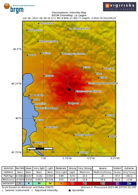 Séisme De La Laigne En Charente Maritime Premières Analyses Brgm