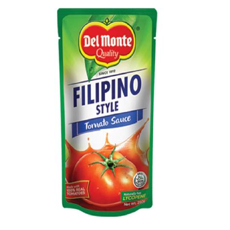 Del Monte Tomato Sauce Filipino Style 250g Shopee Philippines