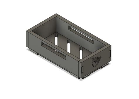 Free STL File Print In Place Hinged Storage Box 3D Printable Design