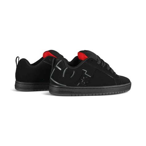 Dc Court Graffik Skate Shoes Blackred Supereight