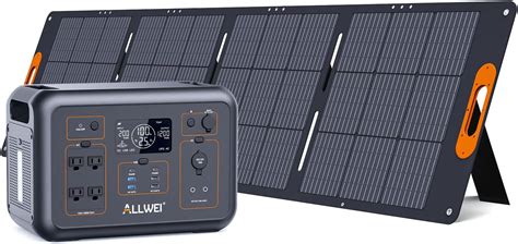 Allwei W Solar Generator Lifepo With X W Solar Panel Wh