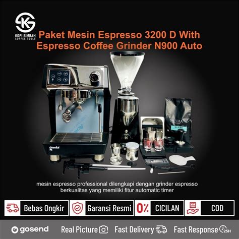 Jual Paket Mesin Espresso Gemilai Crm D Grinder N Auto Coffee