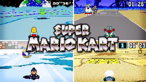 SNES Super Mario Kart Custom Tracks Are AWESOME YouTube