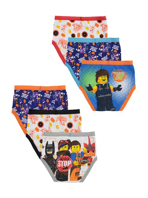 Lego Movie 2 Boys Underwear 5 Pack 1 Bonus Briefs Little Boys And Big Boys