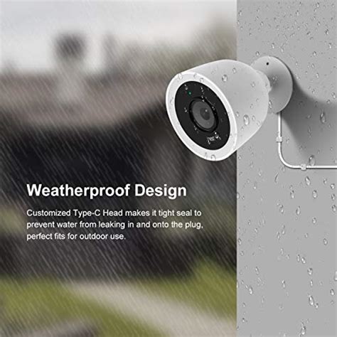 LANMU Power Cord Compatible With Nest Cam IQ Outdoor Weatherproof