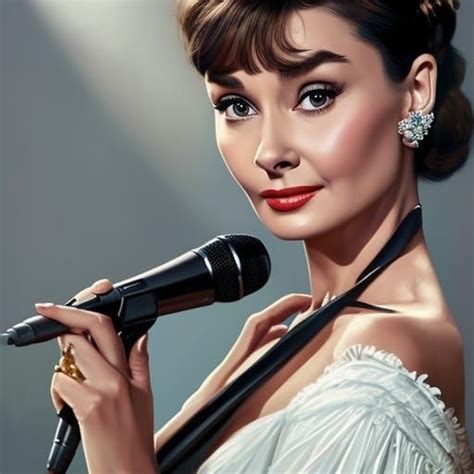 Singer Audrey Hepburn Ai Generated Artwork Nightcafe Creator