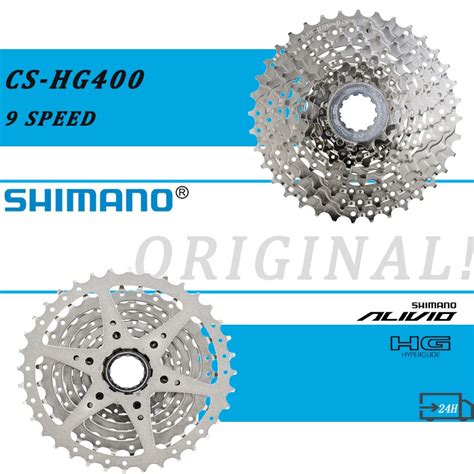 Shimano Original Hg400 Cs Hg400 9 Bike Bicycle Cassette 11t 32t Mtb 9 Speed Bicycle Freewheel