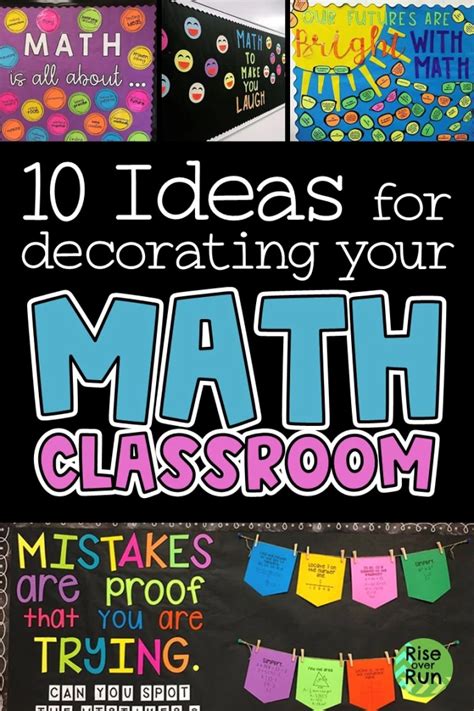 10 Ideas For Decorating Your Math Classroom Math Classroom Decorations ...