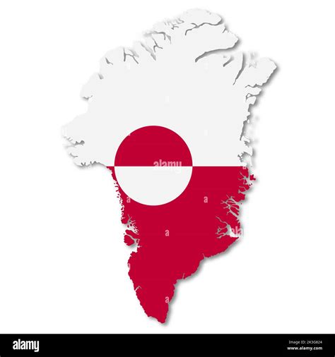 Mapa de Groenlandia con trazado de recorte para eliminar la ilustración