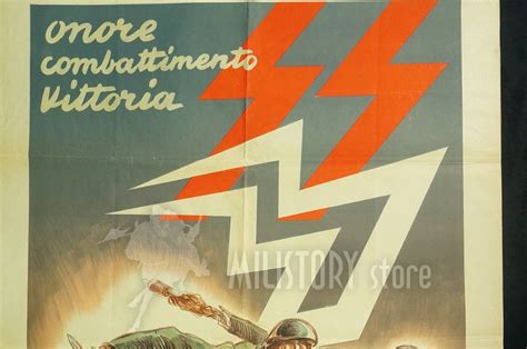 WWII RSI Ministero Delle Forze Armate Manifesto Richiamo Armi