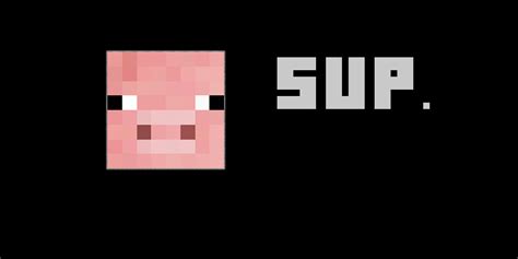 Minecraft Pig Face Wallpaper