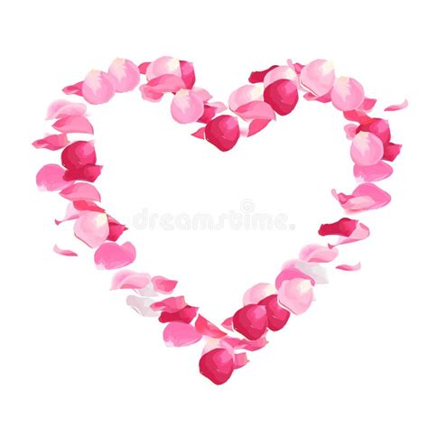 Pink Heart Shaped Flowers Stock Illustrations – 1,433 Pink Heart Shaped ...