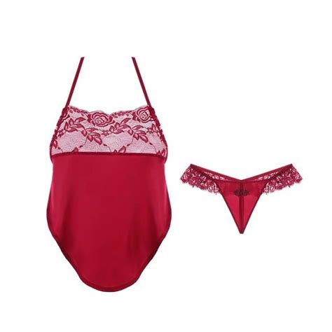 Jual Sexy Lingerie Wanita Set Selempang Babydoll Lingerie Dan G String A Hight Class Produk