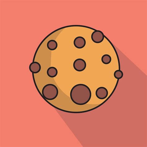 Premium Vector Chocolate Chip Cookie Isolated Vector Illustration