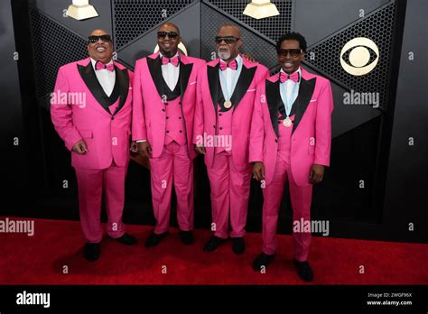 Blind Boys Of Alabama Arrive At The 66th Annual Grammy Awards On Sunday