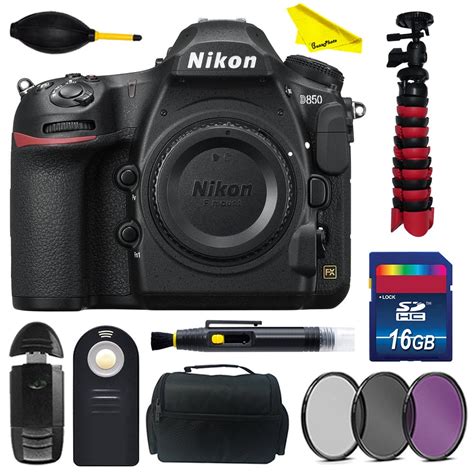 Nikon D850 DSLR Camera (Body Only) with BuzzPhoto Basic Accessories Kit - Walmart.com