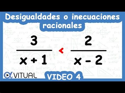 Desigualdades O Inecuaciones Racionales Ejemplo Youtube