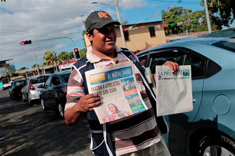 Diario nicaragüense La Prensa publica portada en blanco como protesta