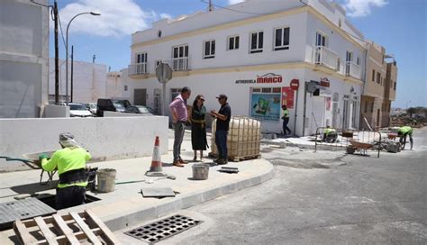 La Presidenta Del Cabildo De Lanzarote Visita Las Obras De Mejora