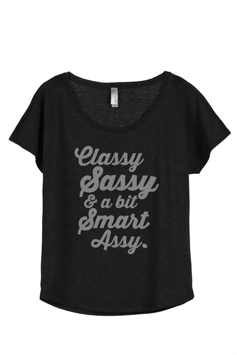 Thread Tank Classy Sassy And A Bit Smart Assy Womens Relaxed Slouchy