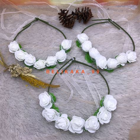 Jual Bando Flower Crown Bando Mahkota Bunga Lingkar Bando Bunga