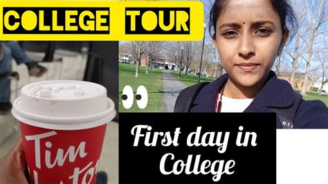 Firstday In College🇨🇦😍my College Tour🤷‍♀️🇨🇦👌canada Youtube