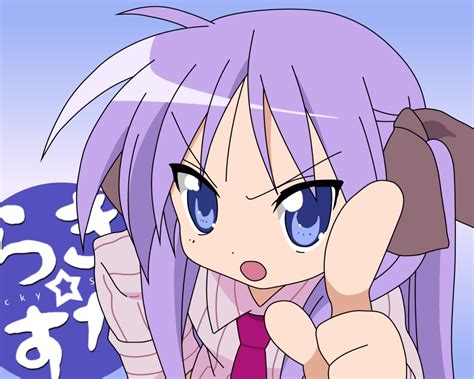 Wallpaper Illustration Anime Cartoon Lucky Star Angry Hiiragi