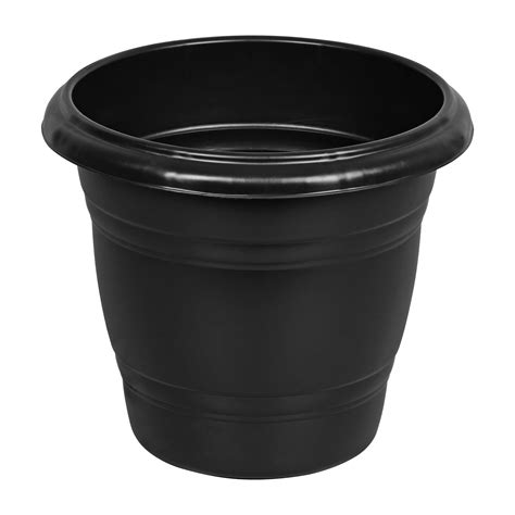 Vaso Redondo nº 22 Preto 4 0 Litros Rischioto Plásticos