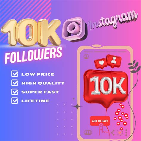 10000 Instagram Followers High Quality 10k Followers And Fast Delivery Etsy