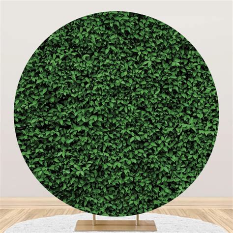 Amazon Yeele X Ft Greenery Round Backdrop Cover Polyester Green