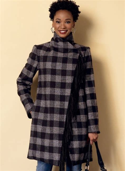 Butterick B6384 Jas Vest Coat Pattern Sewing Shawl Collar Coat