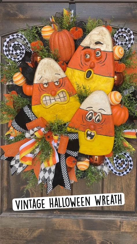 Vintage Halloween Wreath Wreaths By Waldo Diy Halloween Decorations