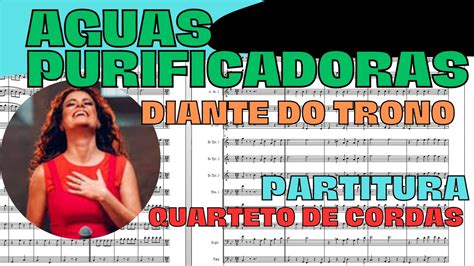 Águas Purificadoras Diante do Trono Partitura Quarteto de Cordas