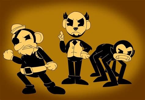 Batim The Butcher Gang By Poi Rozen Bendy And The Ink Machine Cartoon Ink