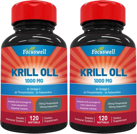 Antarctic Krill Oil Mg Omega Supplement With Epa Dha