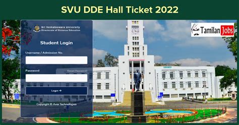 SVU DDE Hall Ticket 2022 Released Download Exam Date Here www.svudde.in