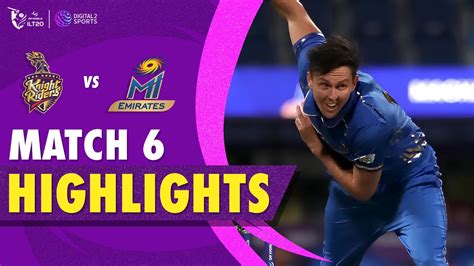 Ilt Match Highlights Abu Dhabi Knight Riders Vs Mi Emirates