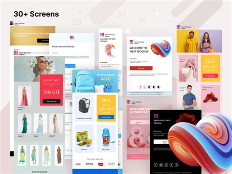 Next Mockup Emailshots Newsletters Design Figma Designs
