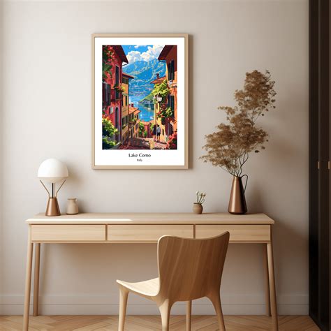 Lake Como Poster Print Italy Lifestyle Poster Bellaggio Travel Poster