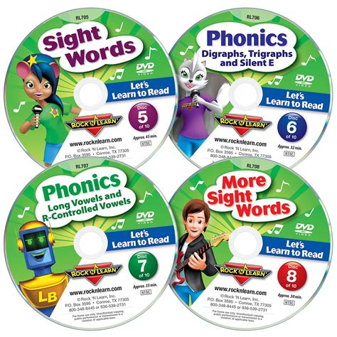 Buy Lets Learn To Read Dvd Collection By Rock N Learn Sight