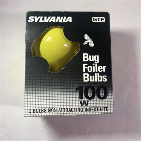 SYLVANIA 100a Y Rp Incandescent Bug Light Bulb Yellow 100w 120v For