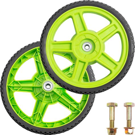 Amazon 2 Pack 12 Inch Lawn Mower Wheels Universal Fit Electric