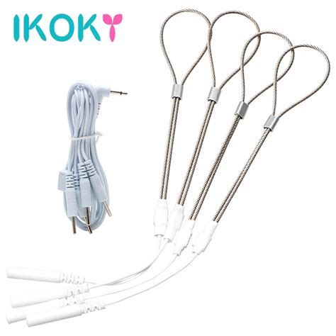 Buy Ikoky Cock Rings Electric Shock Wire Loop Electric Penis Massager Delayed