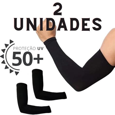 Kit Par De Manguito Unissex Prote O Solar Uv Manga Esportiva