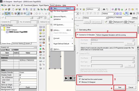 How To Start Simulation In Cx Designer