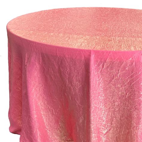 Rose Gold Coral Crushed Satin Tablecloth Rental Am Linen Rental