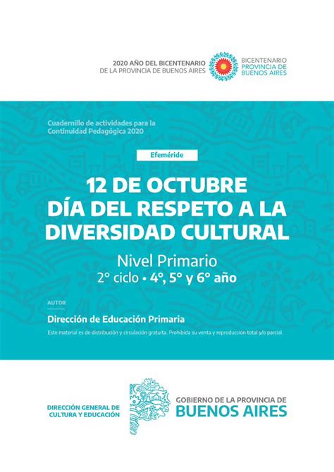 PDF Cuadernillo de actividades para la Continuidad Pedagógica