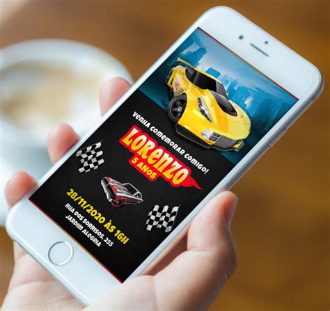Convite DIGITAL Hot Wheels Elo Produtos Especiais