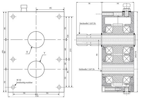 Umkehrgetriebe Wendegetriebe Mit X Stummel Schmid Hydraulik